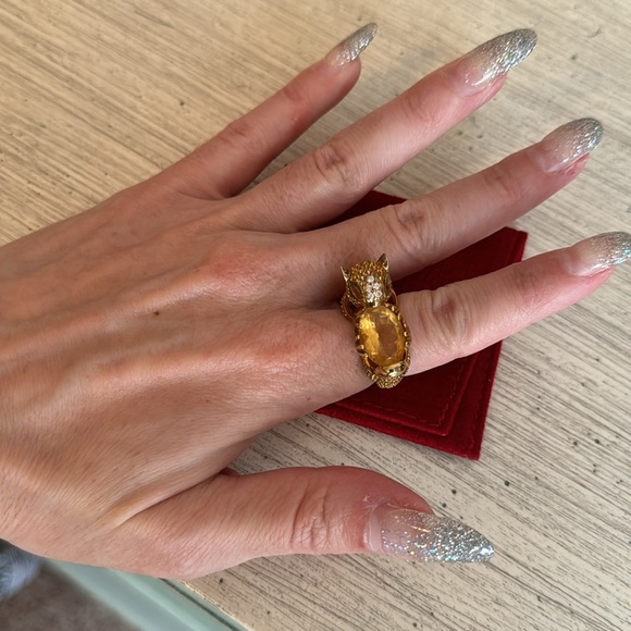 Squirrel ring - vintage sz 6 - Picture 2 of 3